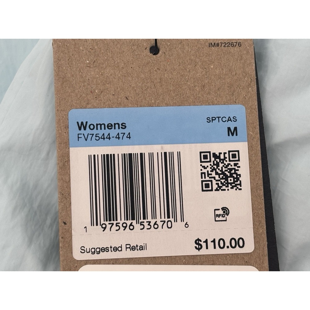 Women's Medium - Nike Sportswear Repel Zip Pants Glacier Light Blue FV7544-014 - Picture 3 of 3